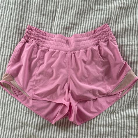 Pink Lululemon Hotty Hot Hi Rise 2 5 Inch Shorts Depop