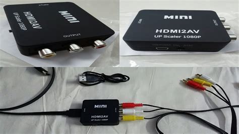 How To Connect Av To Hdmi Converter