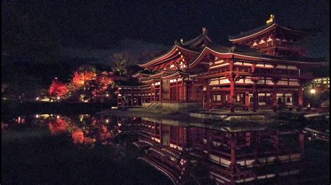 京都宇治 平等院 ライトアップ Illuminated Byōdō in Temple Kyoto 2017 12 YouTube