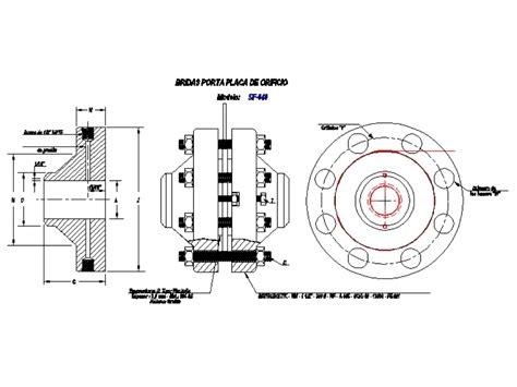 Flanges Do Suporte Da Placa De Orif Cio Kb Bibliocad