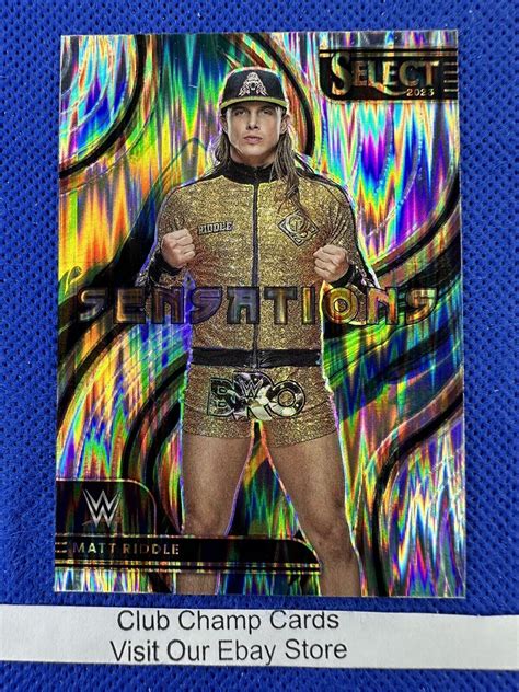 Matt Riddle Panini Select Wwe Raw Sensations Flash Prizm Ebay