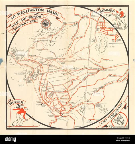 Mt wellington park map hi-res stock photography and images - Alamy