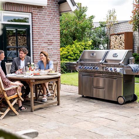 Barbecue Gaz Sur Chariot Napoleon Pro Infrarouge Inox