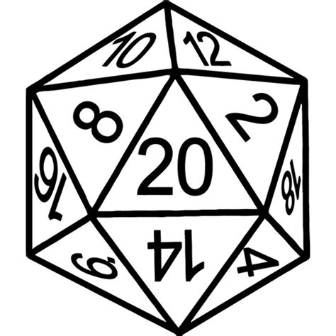 D20 Dice Vinyl Decal