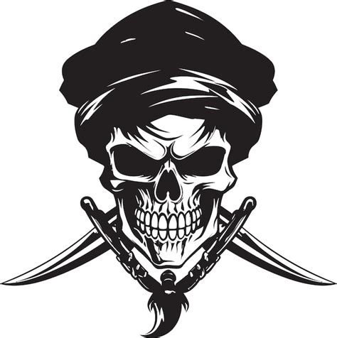 Rogue Pirates Badge Jolly Roger With Dagger Design Skull And Blade