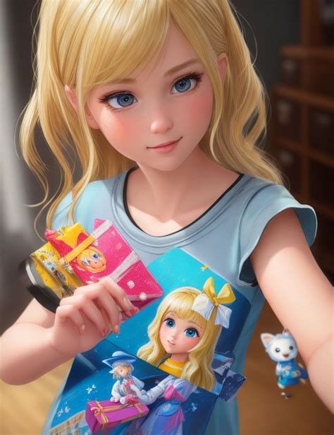 Cartoon Girl Blonde