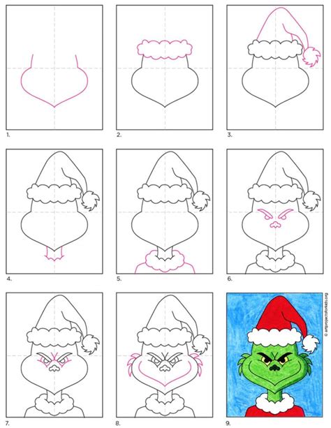 How to Draw the Grinch: Easy Step-by-Step Art Lesson for Kids