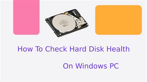 How To Check Hard Disk Health On Windows Pc By Techcommuters Issuu