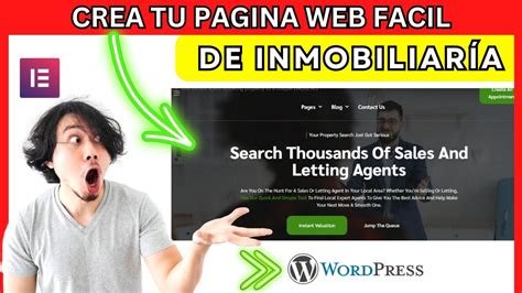 Como Crear Una Pagina Web Para Una Inmobiliaria Con Wordpress Youtube