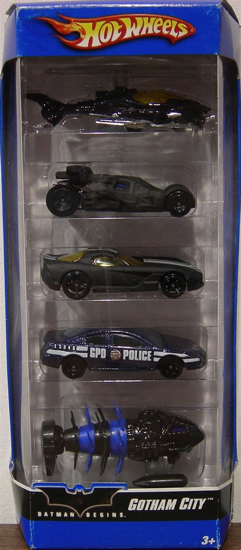 Batman Begins Gotham City Hot Wheels 5 Pack 1 64th Scale