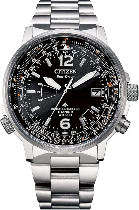 Citizen Pilot ST CB0230 81E Montre radio pilotée solaire pour homme en