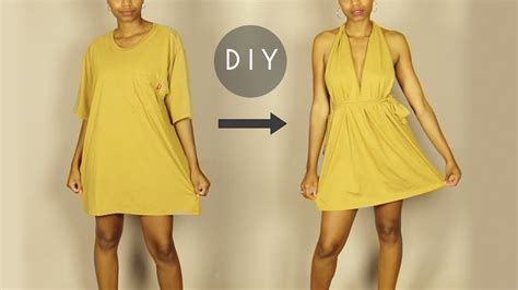 T Shirt Dress Diy No Sew