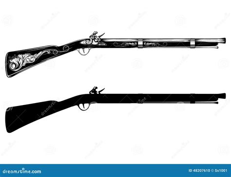 Flintlock Rifle Stock Illustrations – 181 Flintlock Rifle Stock Illustrations, Vectors & Clipart ...