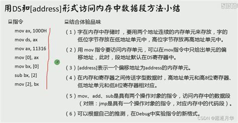 汇编语言王爽 笔记2 P18 P22（上） 阿里云开发者社区