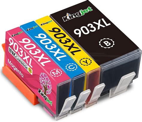 Kingjet 903xl Ink Cartridges New Chip For Hp 903 903xl Ink Multipack For Hp Officejet Pro 6950