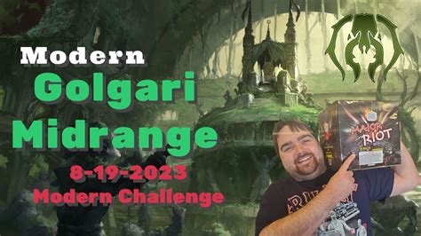 Modern Golgari Midrange 8 19 2023 MTGO Challenge Issues Hype Sad