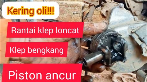 Proses Cara Bongkar Mesin Motor Revo Absolute Kekeringan Oli