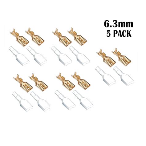 5 X Pairs Of Spade Connectors For Lead Acid Battery 63mm Howes Models