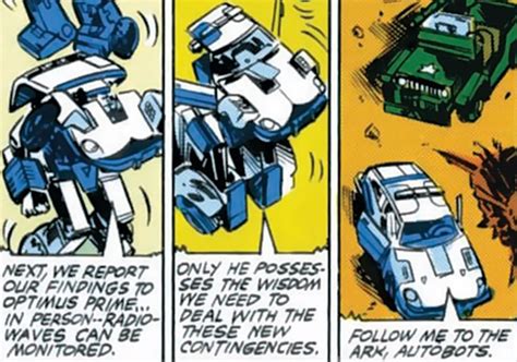 Prowl Transformers 1980s Marvel Comics Version Character Profile