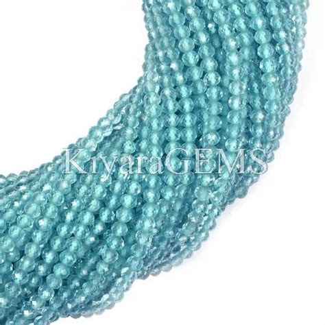 Sky Apatite Mm Rondelle Faceted Beads Packaging Type Packet With