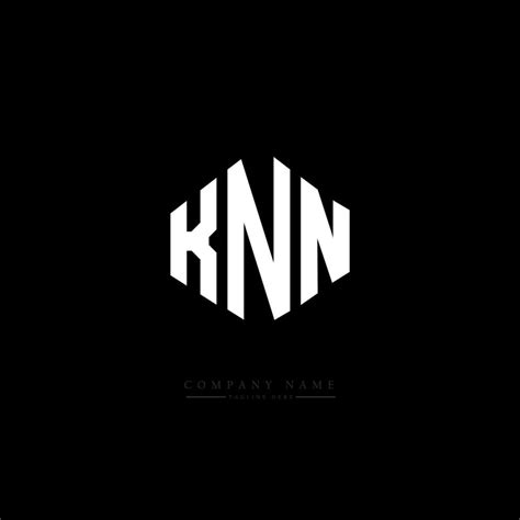 KNN letter logo design with polygon shape. KNN polygon and cube shape ...