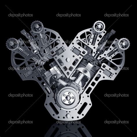 V8 Car Engine Concept Of Modern Car Engine Stock Photo ADDRicky