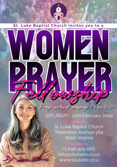 Copy Of Church Women Prayer Meeting Fellowship Flyer Postermywall