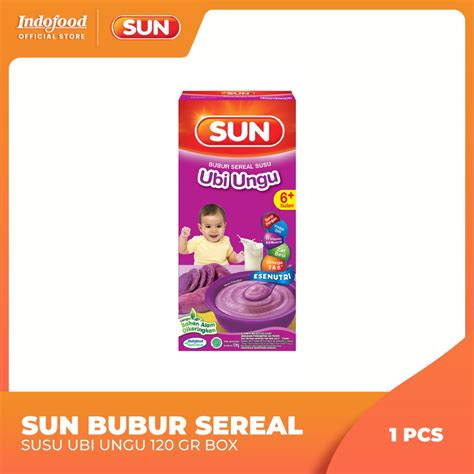 Jual Sun Bubur Sereal Susu Ubi Ungu 120 Gr Box Shopee Indonesia