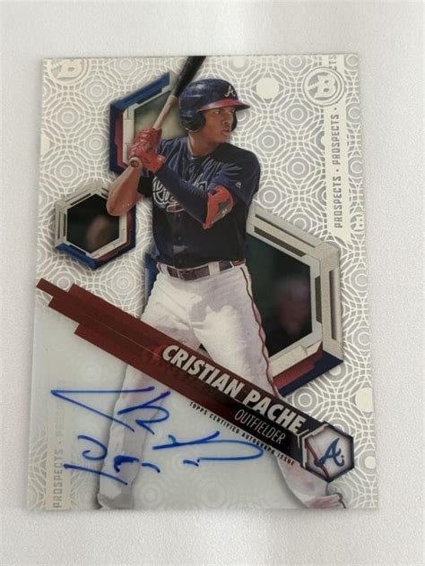 Topps Bowman High Tek Baseball Cristian Pache Auto Topps