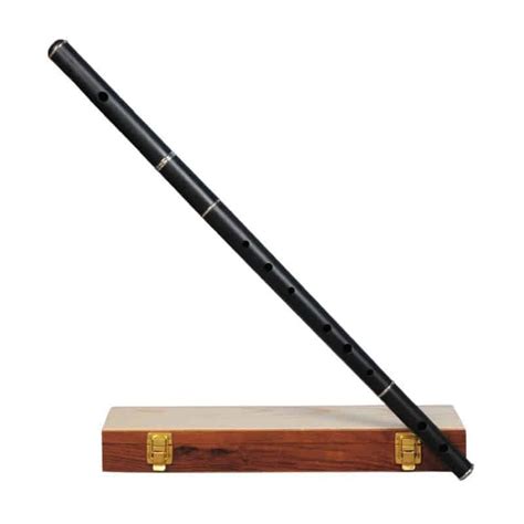 Newgrange Tunable Ebony Traditional Irish Flute With Wooden Case