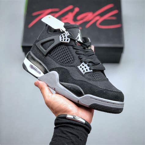 Jual Sepatu Nike Air Jordan 4 Retro Se Black Canvas Original Bnib