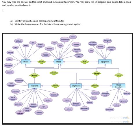 Blood Donation System Database Project Er Diagram Uml Diagra