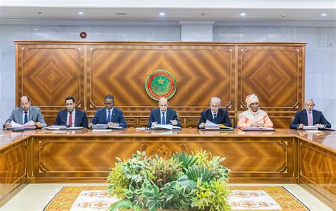 Mauritanie Réunion hebdomadaire du Conseil des ministres