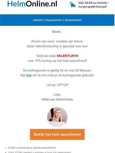 Helmonline Nl 10 Valentijnskorting Op Het Hele Assortiment Met Code