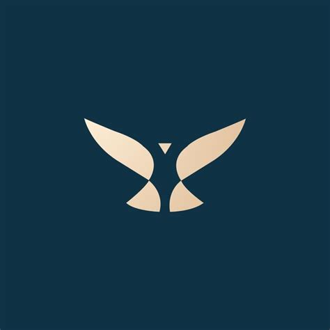 Luxuri Ses Und Modernes Vogel Logo Design Premium Vektor