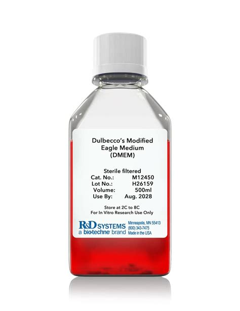 DMEM Low Glucose L Glutamine Sodium Pyruvate No Phenol Red M12850