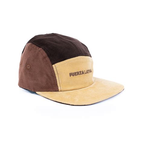 Boné FUERZA LATINA degradê terroso em veludo cotelê edição limitada Fuerza Latina