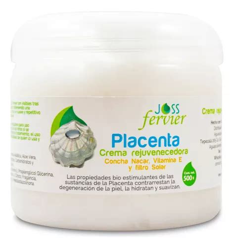 Crema Placenta Concha Nacar Grs Joss Fervier Producto Anti Edad