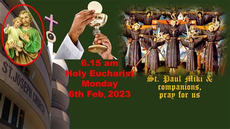 Live Holy Eucharist Live Holy Mass Am Monday Th Feb