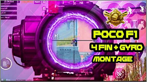 POCO F1 4 FINGER FULL GYRO PUBG MOBILE MONTAGE 12 POCO F1 SMOOTH