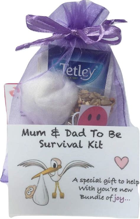 New Parents Survival Kit Keepsake Gift For Mum Dad To Be Parents