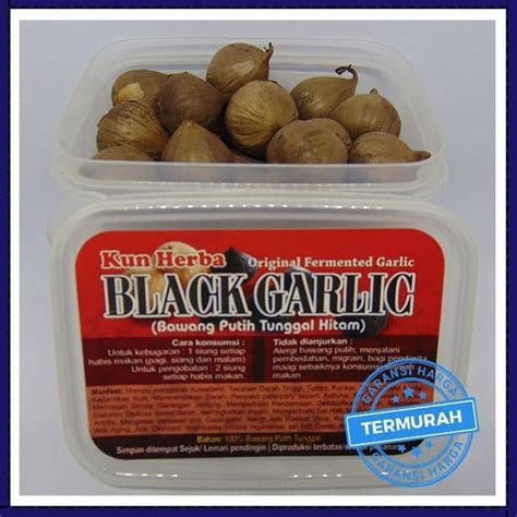 Jual Kun Herba Black Garlic Bawang Putih Tunggal Hitam 250gram Asli