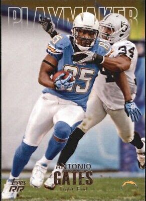 Topps Rising Rookies Playmaker Ag Antonio Gates Chargers S