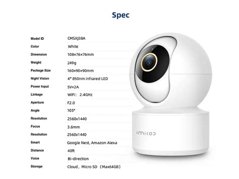 Imilab Home Security Camera C21–Enhance your home security experience ...