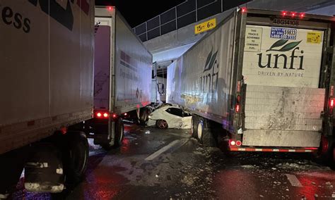 Crash Involving 6 Semi Trucks Shuts Down I 80