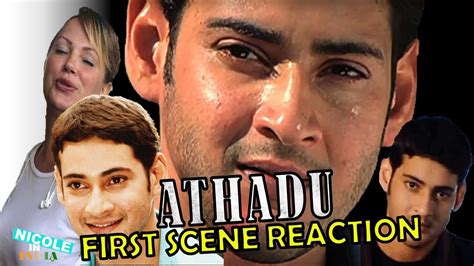 Mahesh Babu Athadu Opening Scene Live Reaction NicoleInIndia YouTube