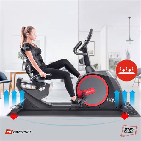 Hop Sport Rower Elektryczno Magnetyczny Poziomy HS 300L Canion Z Pasem