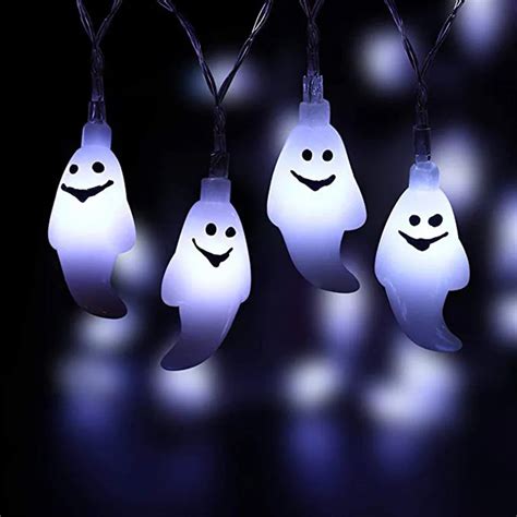 String Lights 2.5m 20LED Halloween Ghost Waterproof String Lights ...