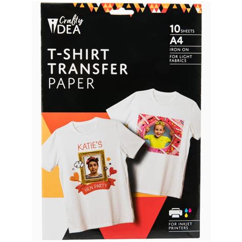 Iron On T-Shirt Transfer Paper, 10 Sheets