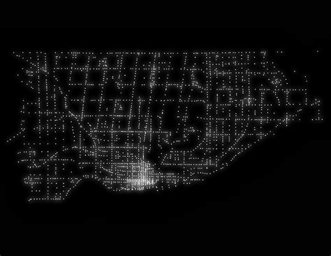 A map of every traffic signal in Toronto